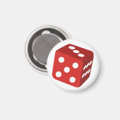 Aimant Dice rouge (Recto/Verso)
