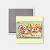 Aimant Dickey Root Beer-1899 - en détresse (Recto/Verso)