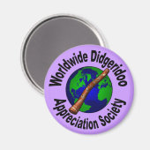 Aimant Didgeridoo Appreciation Society mondiale (Recto/Verso)