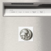Aimant Didrachma d'Héraclès : obvers représentant Athéna (In Situ (Lave-vaisselle))
