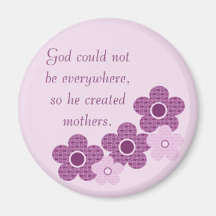 Aimant Dieu a créé l'aimant de fleur de mères, lavande