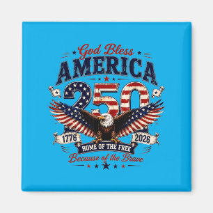 Aimant Dieu bénisse Aamerica 250 Ans 1776-2026