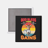Aimant Dieu Bénit Ces Gains Musculation - (Recto/Verso)
