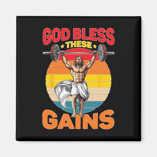 Aimant Dieu Bénit Ces Gains Musculation - (Devant)