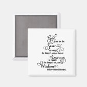 Aimant Dieu Chrétien Donne-Moi La Sérénité D'Accepter De (Recto/Verso)