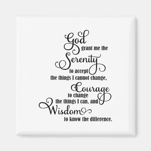 Aimant Dieu Chrétien Donne-Moi La Sérénité D'Accepter De (Devant)