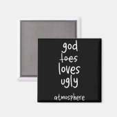 Aimant Dieu drôle aime l'atmosphère laide chrétien  (Recto/Verso)