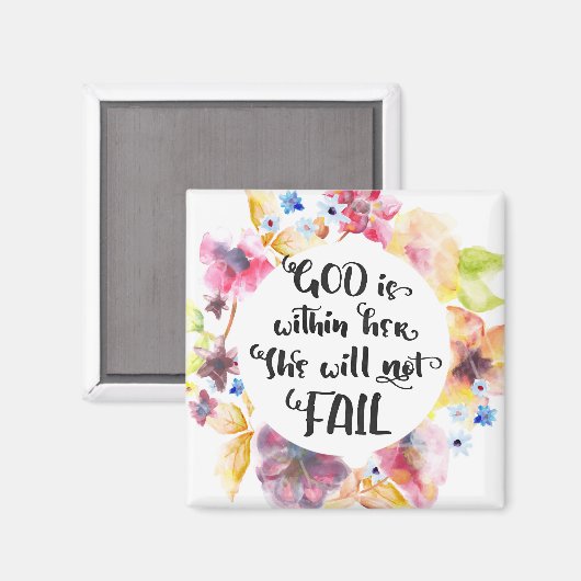 Aimant Dieu est en elle, elle n'échouera pas Impression d (Recto/Verso)