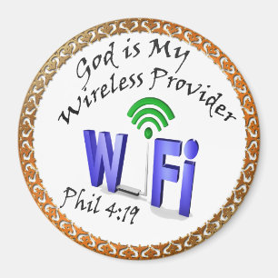 Aimant Dieu est mon fournisseur de services sans fil Phil