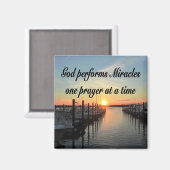 AIMANT DIEU FAIT DES MIRACLES UNE PRIÈRE À LA FOIS (Recto/Verso)