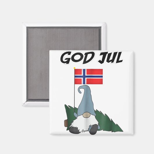 Aimant Dieu jul norwegian gnome t joyeux noël norway.p (Recto/Verso)