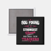 Aimant Dieu Made Enseignants Hilarious Profession Design (Recto/Verso)