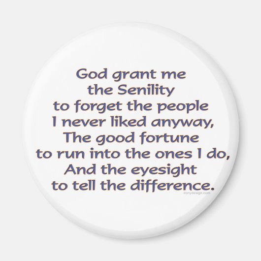 Aimant Dieu me donne Humour (Devant)