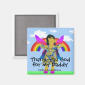 Aimant Dieu merci pour mon papa (Recto/Verso)