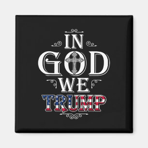 Aimant Dieu nous Trump Drapeau américain 2024 Christie pa