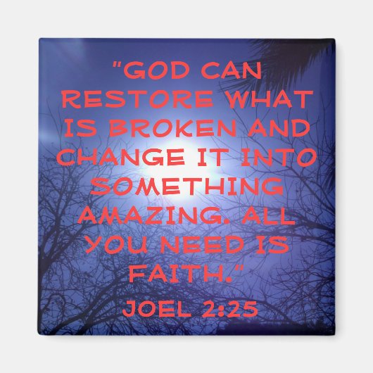 Aimant Dieu peut restaurer ce qui est brisé vers la Bible (Devant)