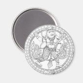 Aimant Dieu singe Hanuman (Recto/Verso)