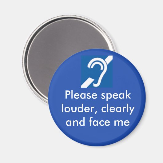 Aimant Difficile à entendre (Recto/Verso)