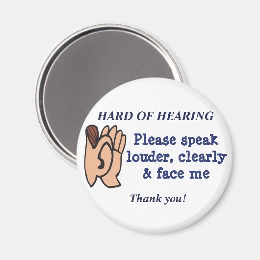 Aimant Difficile à entendre (Recto/Verso)