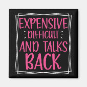 Aimant Difficile Coûteuse Et Parle De Retour Mères Fête M (Devant)