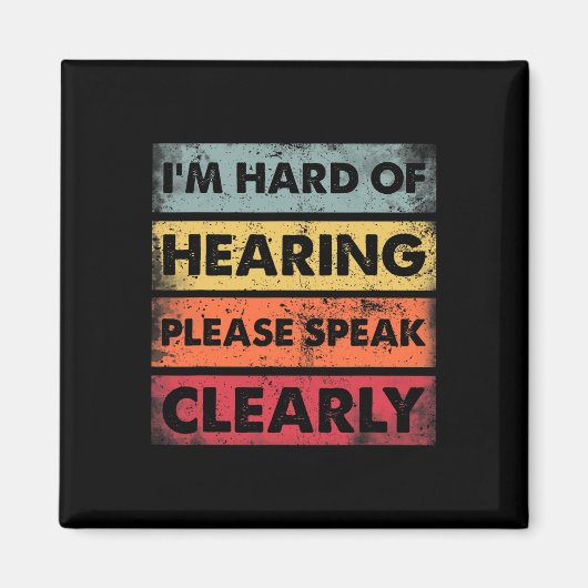 Aimant Difficile d'oreille sourde déficient auditif ASL S (Devant)