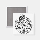 Aimant Difficile Et Parle En Retour Fête Des Mères (Recto/Verso)