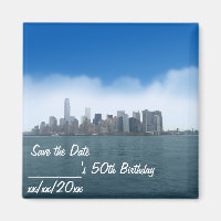 Digital Clear Sky dans NYC Enregistrer l'aimant de