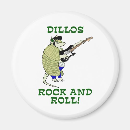 Aimant Dillos Rock et Roll (Devant)