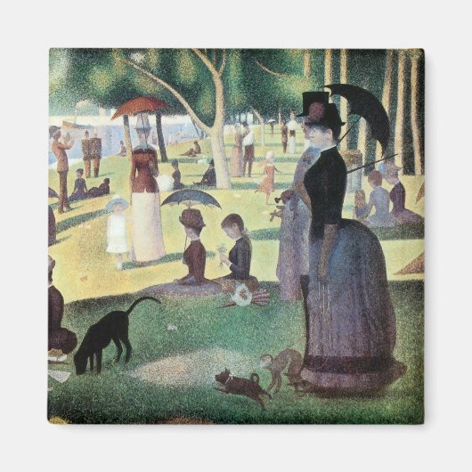 Aimant Dimanche après-midi, île La Grande Jatte par Seura (Devant)
