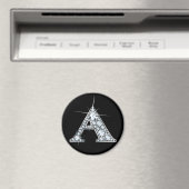 Aimant d'impression à bille de diamant "A" (In Situ (Lave-vaisselle))
