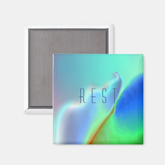 Aimant d'impression coloré "Repos" (Recto/Verso)