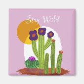 Aimant d'impression original Stay Wild Cactus (Devant)