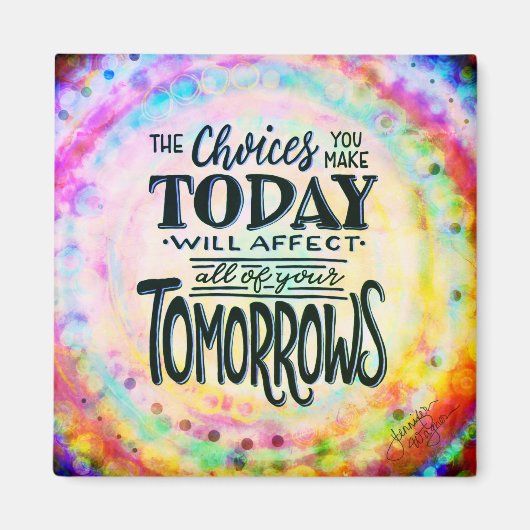 Aimant d'incertitude des choix d'aujourd'hui (Devant)