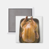 Aimant dinde rôtie farcie dans plateau torréfié, fermer (Recto/Verso)