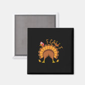Aimant Dindon de Thanksgiving drôle F-caw-f Cul de dinde (Recto/Verso)