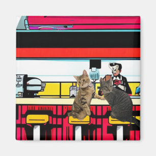 Aimant Diner de chat