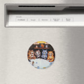 Aimant Diner de chats Louis Wain Art (In Situ (Lave-vaisselle))