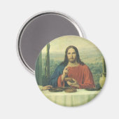 Aimant Dîner de gala à Emmaüs avec Jésus-Christ (Recto/Verso)