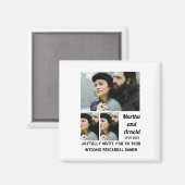 Aimant Dîner de répétition mariage personnalisé 3 Collage (Recto/Verso)