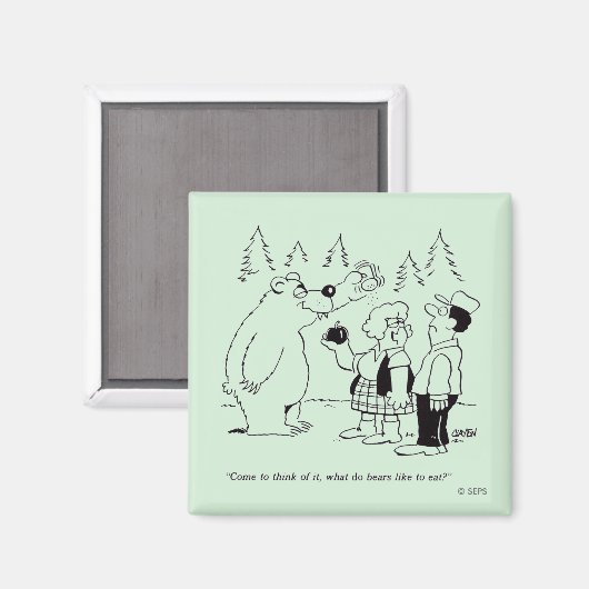 Aimant Dîner des ours (Recto/Verso)