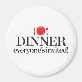 Aimant Dîner Invité de tous (Devant)