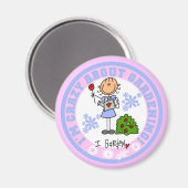 Aimant Dingue sur le jardinage (Recto/Verso)