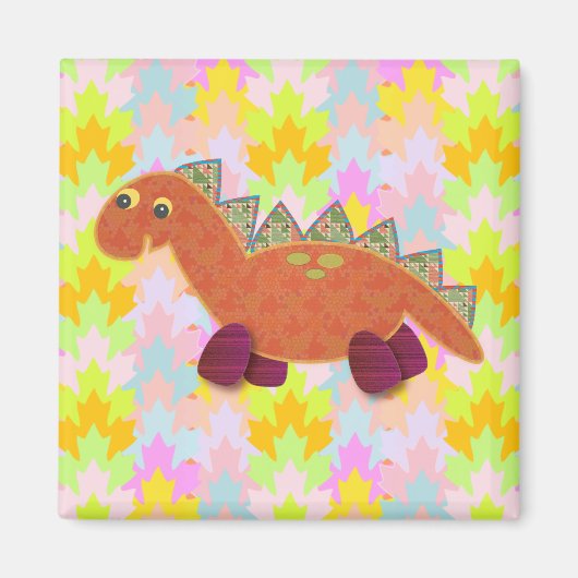 Aimant Dino : Jouons (Devant)