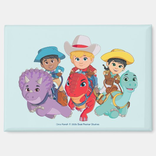 Aimant Dino Ranch Friends Design (Recto)