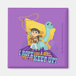 Aimant Dino Ranch   Min et Clover