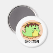 Aimant Dino-smore Dinosaure Dinosaure Smore Pun (Recto/Verso)