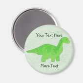 Aimant Dino Vert (Recto/Verso)