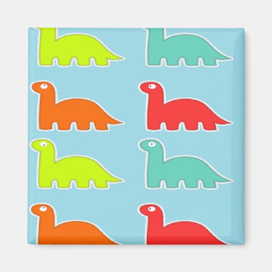 Aimant Dinos en bleu (Devant)