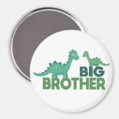 Aimant Dinosaur dessin animé grand frère texte (Recto/Verso)