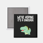 Aimant Dinosaur Grossesse Faire-part Dino Plaisanterie (Recto/Verso)